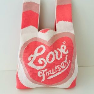 crochet Bag, wrist purse, Knitted tote bag, mini bag